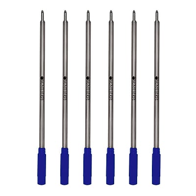 thumbnail image 2 of 6 Pack Monteverde Blue Ink Refills - Soft Roll Ballpoint For Cross Style Pens (Medium 0.7mm) 2 of 13