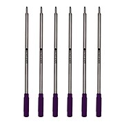 Monteverde® Medium Ballpoint Refill For Cross Ballpoint Pens, 6/Pack, Purple
