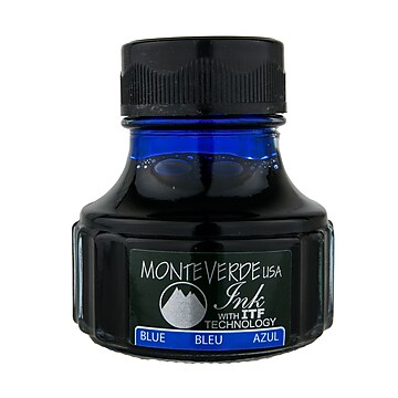 Monteverde Fountain Pen Ink Bottle Refills, 90ML, Blue