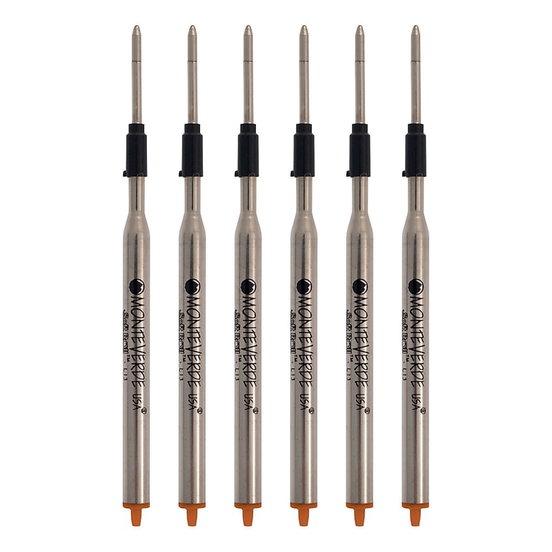 Monteverde® Medium Ballpoint Refill For Lamy Ballpoint Pens, 6/Pack, Orange image 1