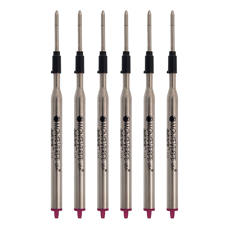 Monteverde® Medium Ballpoint Refill For Lamy Ballpoint Pens, 6/Pack, Pink image 1