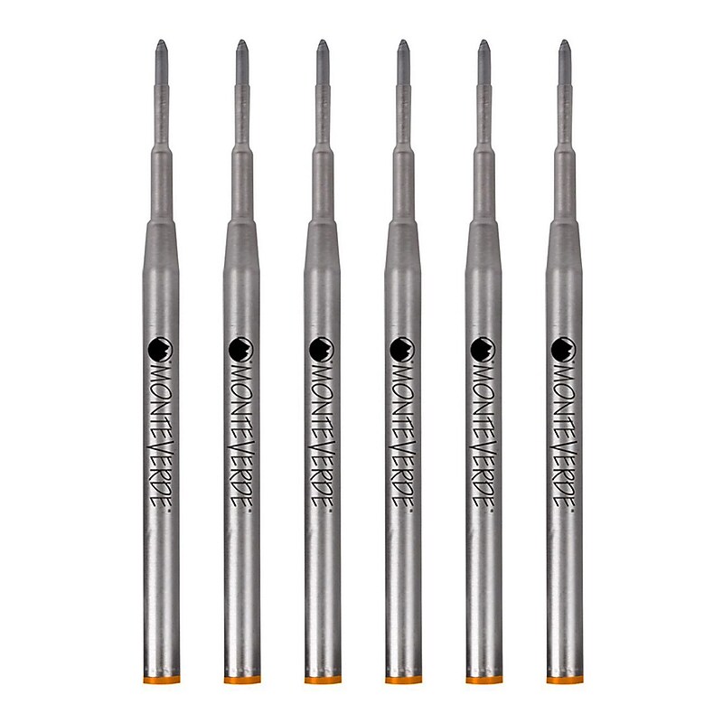 Monteverde® Medium Ballpoint Refill For Montblanc Ballpoint Pens, 6/Pack, Brown image 1