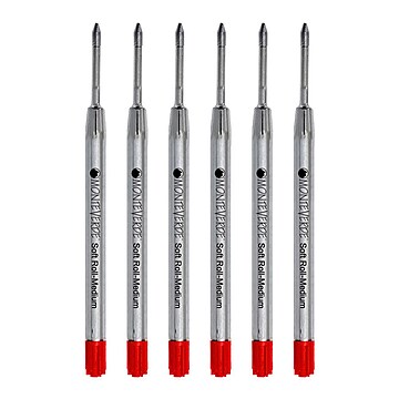 Monteverde® Medium Ballpoint Refill For Parker Ballpoint Pens, 6/Pack, Red