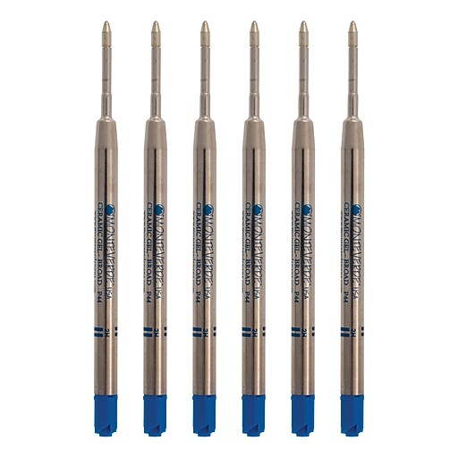 Monteverde® Broad Gel Ballpoint Refill For Parker Gel Ballpoint Pens, 6