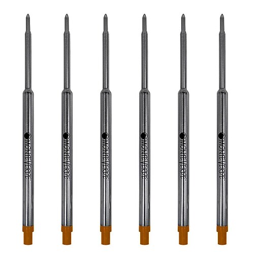 Monteverde® Medium Ballpoint Refill For Waterman Ballpoint Pens, 6/Pack
