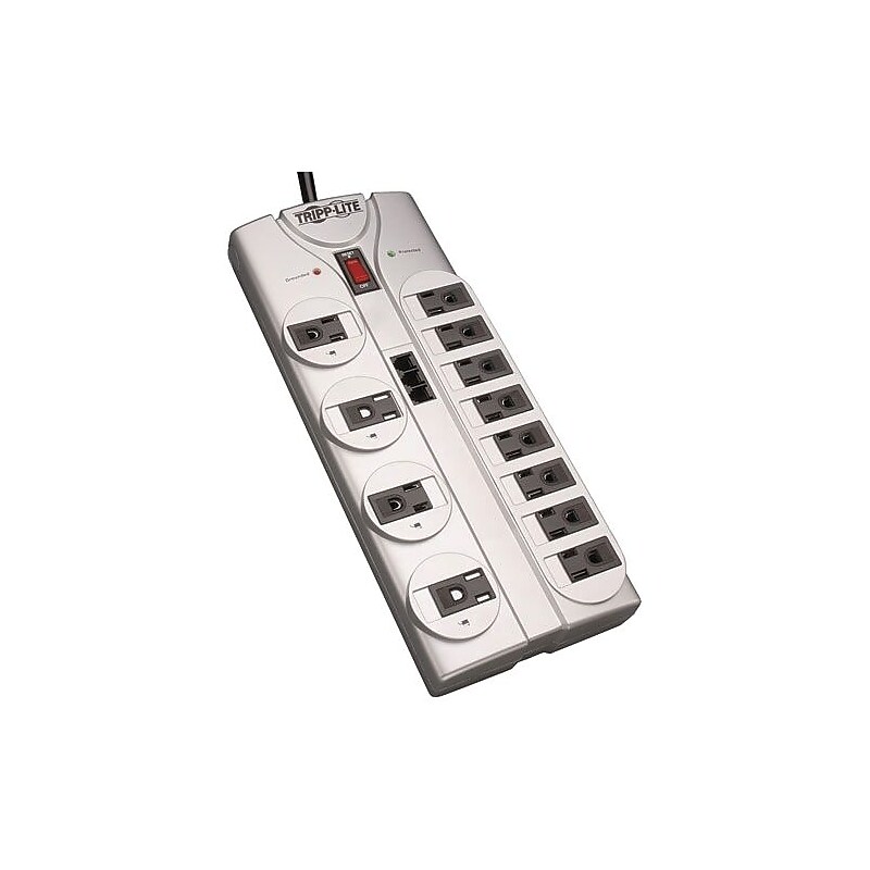 Tripp Lite 12-Outlet Surge Suppressor, 8' Cord, 2160 Joules (TLP1208TEL) image 1