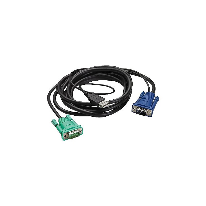 APC® 6' APC® Integrated Rack LCD/KVM USB Cable, Black image 1
