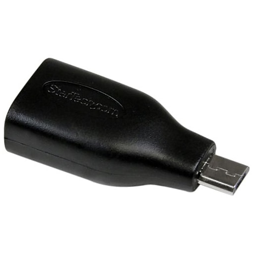 StarTech USB OTG to USB Adapter, Black (UUSBOTGADAP) | Staples