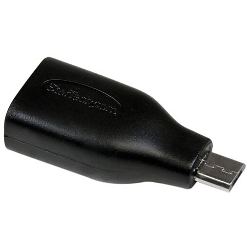 StarTech Micro USB OTG to USB Adapter, Black (UUSBOTGADAP) Staples