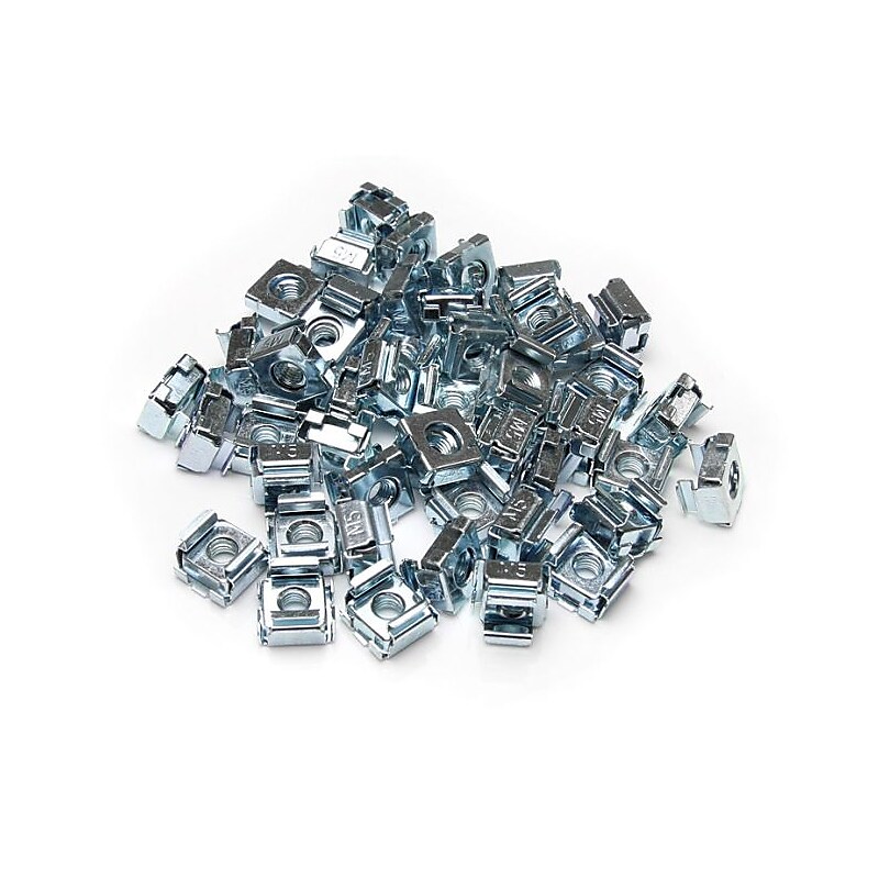 StarTech M5 Cage Nuts For Server Rack Cabinets, 50 per Pack image 1