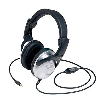 Koss Over-Ear Mix Jockey Headphone with In-Line Mic, Silver (UR29)