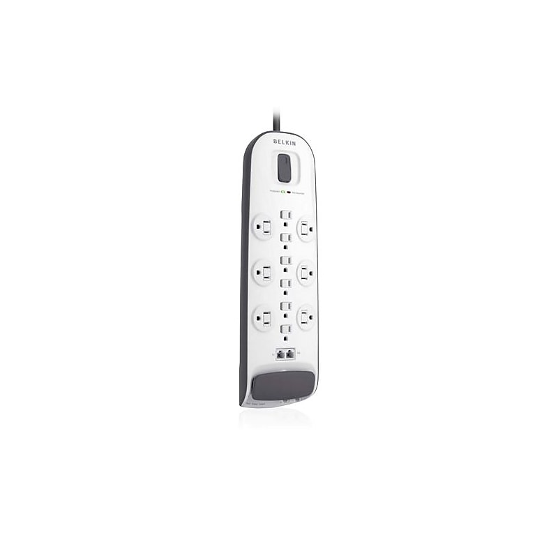 Belkin® 12 Outlets 3996 Joule Surge Suppressor With 8' Power Cord and Ethernet image 1