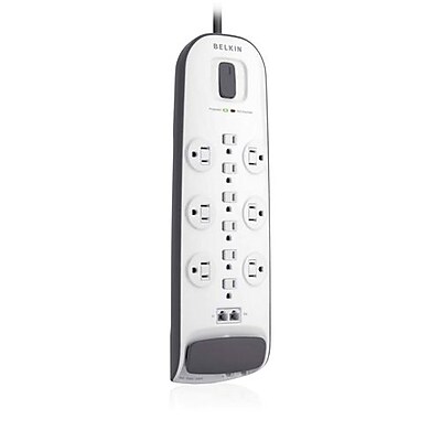 Belkin 12 Outlets 3996 Joule Surge Suppressor With 8′ Power Cord and Ethernet Simolary simolary.com