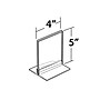 Azar Sign Holder, 5" x 4", Vertical, Clear Acrylic, 10/Pack (102729)~#|#~m000008396_sc7