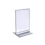 Azar Sign Holder, 5.5" x 8.5", Freestanding, Clear Acrylic, 10/Pack (102733)~#|#~m000008399_sc7