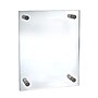 Azar Sign Holder, 15" x 21", Wall Mounted, Silver, Acrylic (105508)~#|#~m000008423_sc7