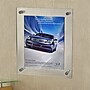 Azar Sign Holder, 15" x 21", Wall Mounted, Silver, Acrylic (105508)~#|#~m000008424_sc7