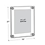 Azar Sign Holder, 15" x 21", Wall Mounted, Silver, Acrylic (105508)~#|#~m000008425_sc7