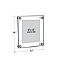 Azar Sign Holder, Wall Mounted, Silver Acrylic (105512)~#|#~m000008433_sc7