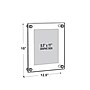Azar Sign Holder, 8.5" x 11", Wall Mounted, Silver Acrylic (105514)~#|#~m000008437_sc7