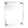 Azar Sign Holder, 21" x 26", Wall Mounted, Silver, Acrylic (105528)~#|#~m000008439_sc7