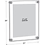 Azar Sign Holder, 21" x 26", Wall Mounted, Silver, Acrylic (105528)~#|#~m000008441_sc7