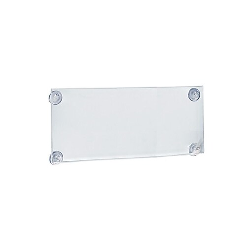 42137 Acrylic Suction Cup Sign Holder 8 1/2 x 11 