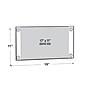 Azar Sign Holder, 17" x 11", Horizontal, Wall Mounted, Clear Acrylic, 2/Pack (106609)~#|#~m000008452_sc7