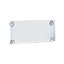 Azar Sign Holder, 11.5" x 8.375", Horizontal, Wall Mounted, Clear, Acrylic, 2/Pack (106627)~#|#~m000008470_sc7