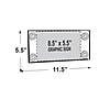 Azar Sign Holder, 11.5" x 8.375", Horizontal, Wall Mounted, Clear, Acrylic, 2/Pack (106627)~#|#~m000008472_sc7