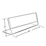 Azar Sign Holders, 6" X 2", Horizontal, Clear Acrylic, 10/Pack (112702)~#|#~m000008478_sc7