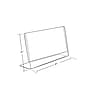 Azar Sign Holders, 6" x 4", Horizontal, Clear Acrylic, 10/Pack (112727)~#|#~m000008505_sc7