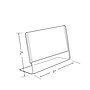 Azar Sign Holder, 3" x 2", Horizontal, Table Top, Clear, Acrylic, 10/Pack (112742)~#|#~m000008514_sc7