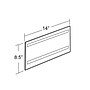 Azar Sign Holder, 14" x 8.5", Horizontal, Wall Mounted, Clear Acrylic, 10/Pack (122012)~#|#~m000008524_sc7