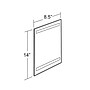 Azar Sign Holder, 8.5" x 14", Vertical, Wall Mounted, Clear Acrylic, 10/Pack (122013)~#|#~m000008526_sc7