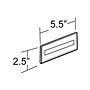 Azar Displays Adhesive Wall Sign Holder, 5.5"W x 2.5"H, Clear, 10/Pack (122015)~#|#~m000008527_sc7