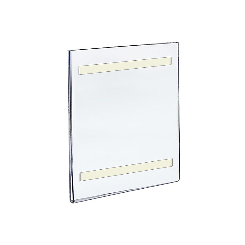 Azar Sign Holder, 7" x 11", Vertical, Wall Mounted, Clear Acrylic, 10/Pack (122019) image 1