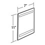 Azar Sign Holder, 7" x 11", Vertical, Wall Mounted, Clear Acrylic, 10/Pack (122019)~#|#~m000008536_sc7