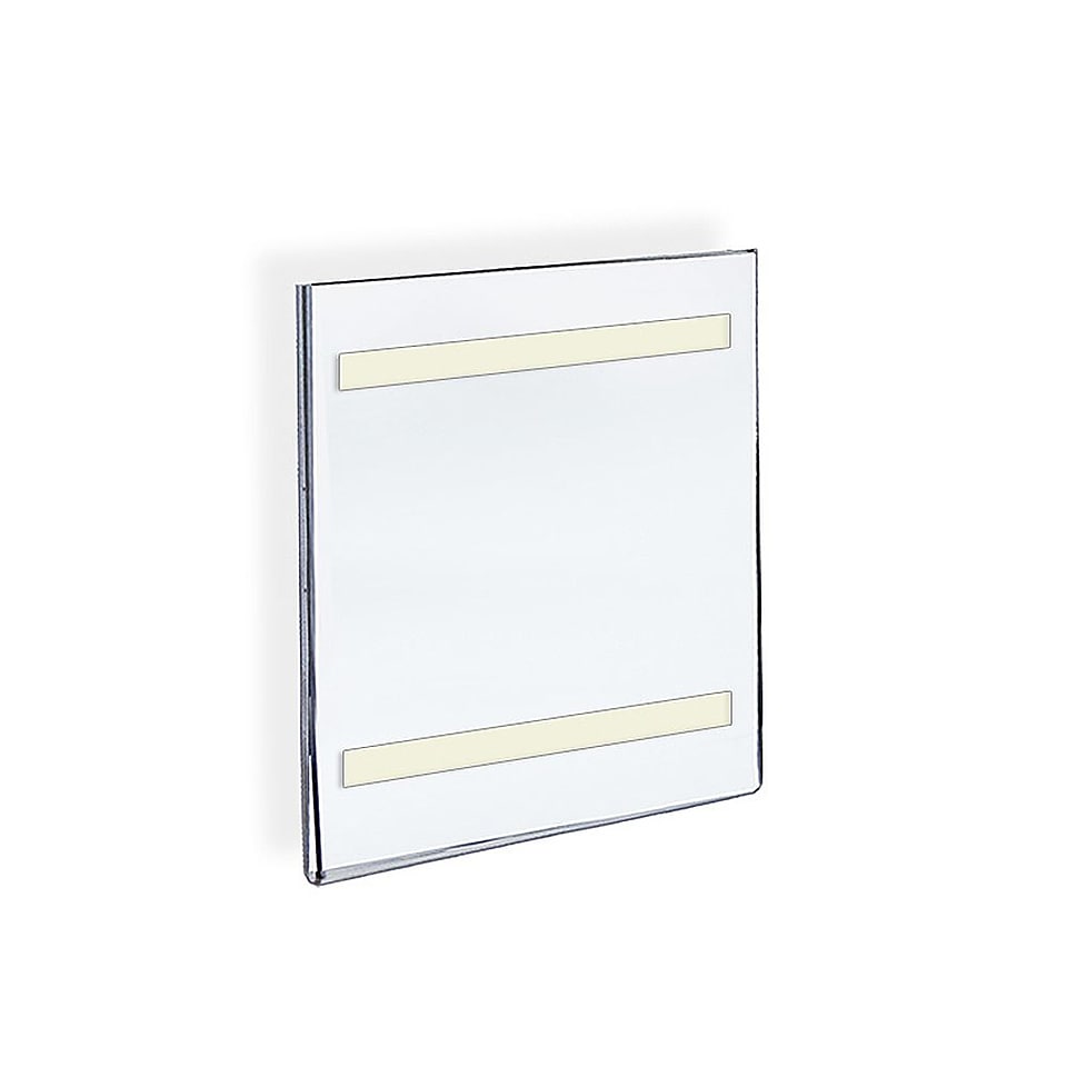 8 1/2 x 5 1/2 Vertical Wall Mount Acrylic Sign Holder With Adhesive Tape, Clear  Make More Happen at