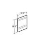 Azar Sign Holder, 5.5" x 8.5", Vertical, Wall Mounted, Clear Acrylic, 10/Pack (122024)~#|#~m000008547_sc7