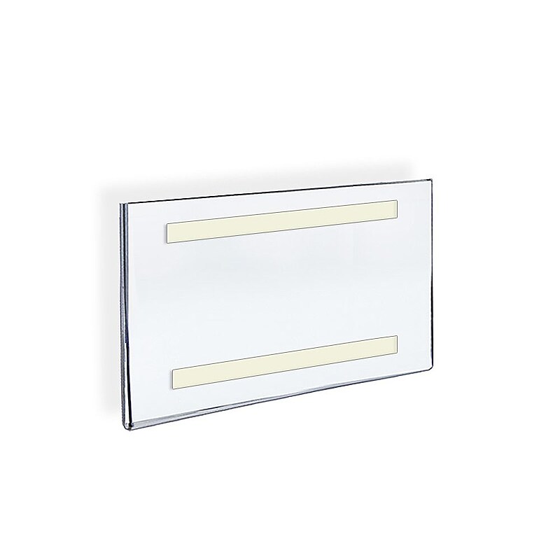 Azar Sign Holder, 10" x 8", Horizontal, Wall Mounted, Clear Acrylic, 10/Pack (122026) image 1