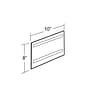 Azar Sign Holder, 10" x 8", Horizontal, Wall Mounted, Clear Acrylic, 10/Pack (122026)~#|#~m000008551_sc7