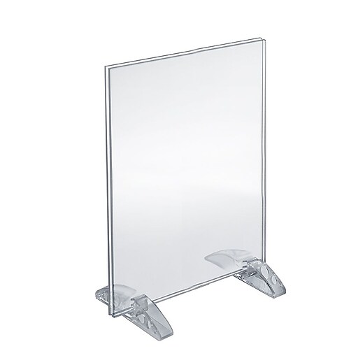 Azar® 12" x 9" Vertical/Horizontal DualStand Acrylic Sign Holder, 10
