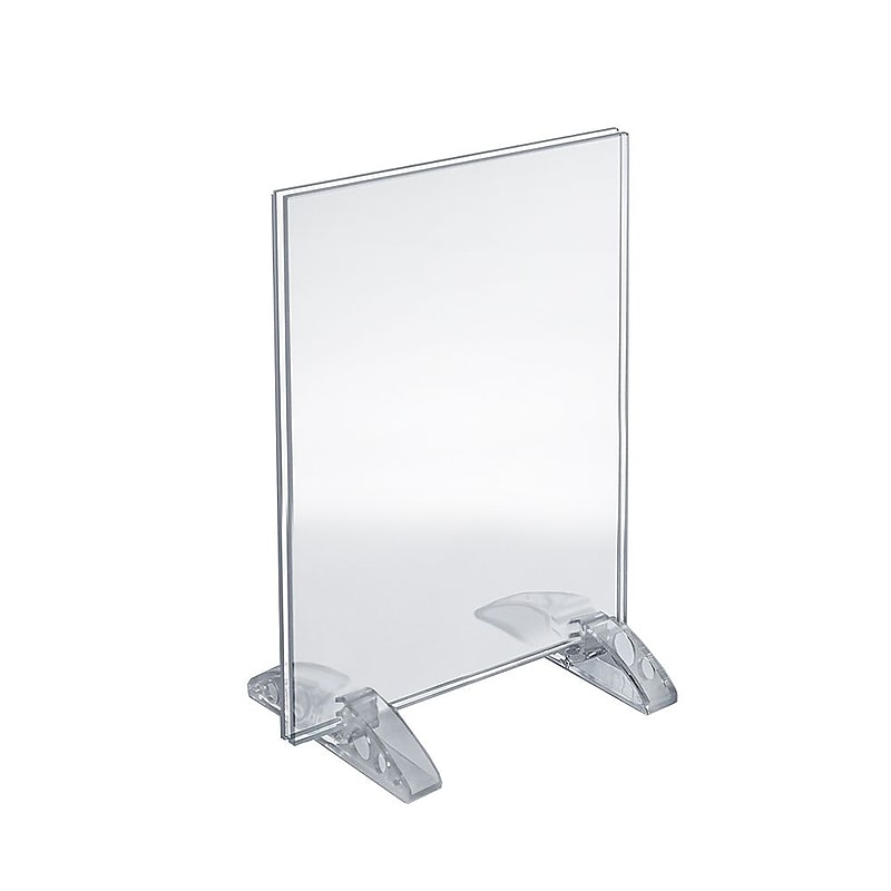 Azar Sign Holders, 8.5" x 11", Clear Acrylic, 10/Pack (132714) image 1