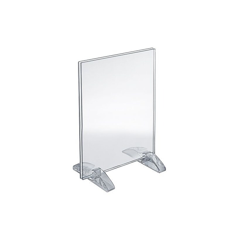Azar Sign Holders, 5" x 7", Clear Acrylic, 10/Pack (132722) image 1