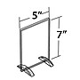 Azar Sign Holder, 7" x 5", Table Top, Clear, Acrylic, 10/Pack (132722)~#|#~m000008567_sc7