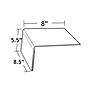 Azar Sign Holder, 8.5" x 5.5", Horizontal, Clear Acrylic, 10/Pack~#|#~m000008581_sc7
