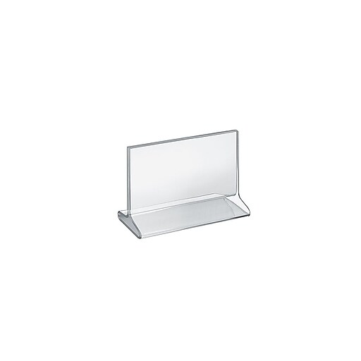 Azar® Horizontal Top Load Acrylic Sign Holder, 5 1/2" x 7", Clear, 10