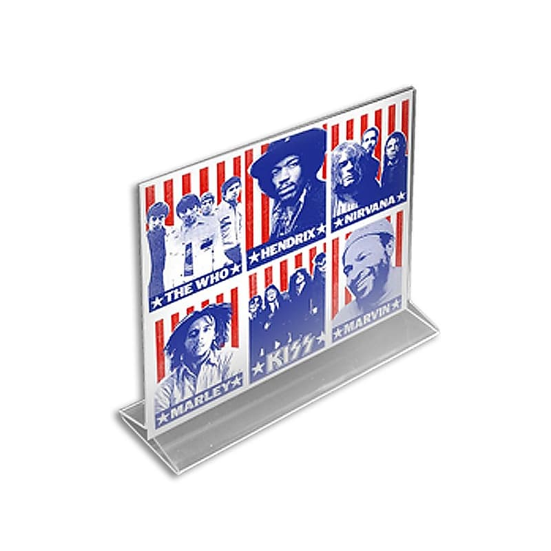 Azar Sign Holder, 11" x 8.5", Horizontal, Clear Acrylic, 10/Pack (142712) image 1