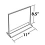 Azar Sign Holder, 11" x 8.5", Horizontal, Clear Acrylic, 10/Pack (142712)~#|#~m000008596_sc7